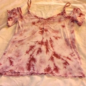 American Eagle Outfitters Size Sm Pink and White